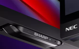 Sharp NEC logos